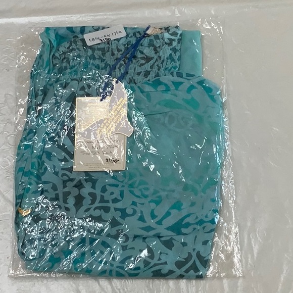 Lisa Blue ARABIAN NIGHTS Side Split Pant - Aqua Marine - Picture 10 of 14